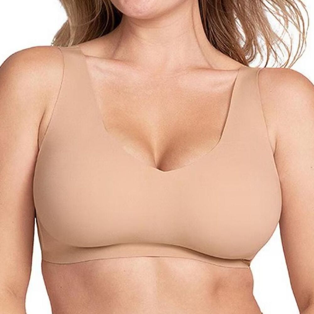 Honeylove V Neck Seamless Bra Sand Size Medium